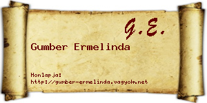 Gumber Ermelinda névjegykártya